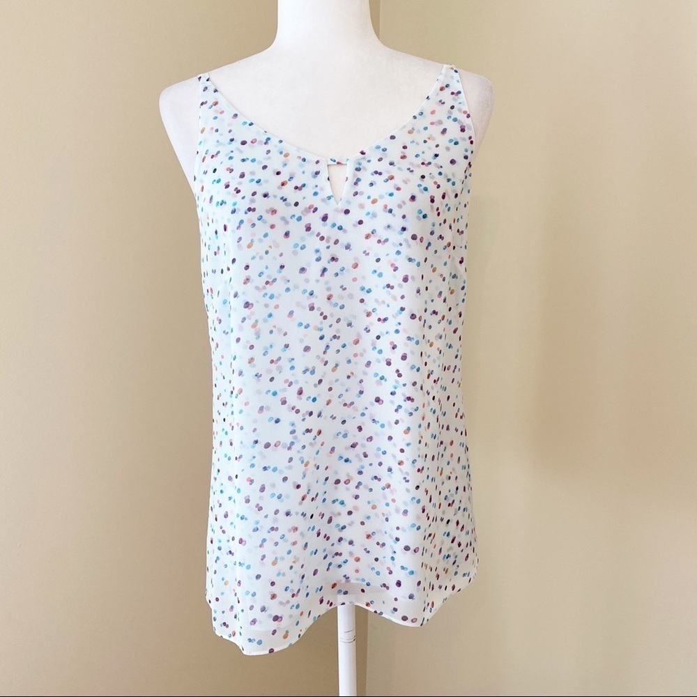 CAbi Confetti Polka Dot Camisole Top #5231 - XS